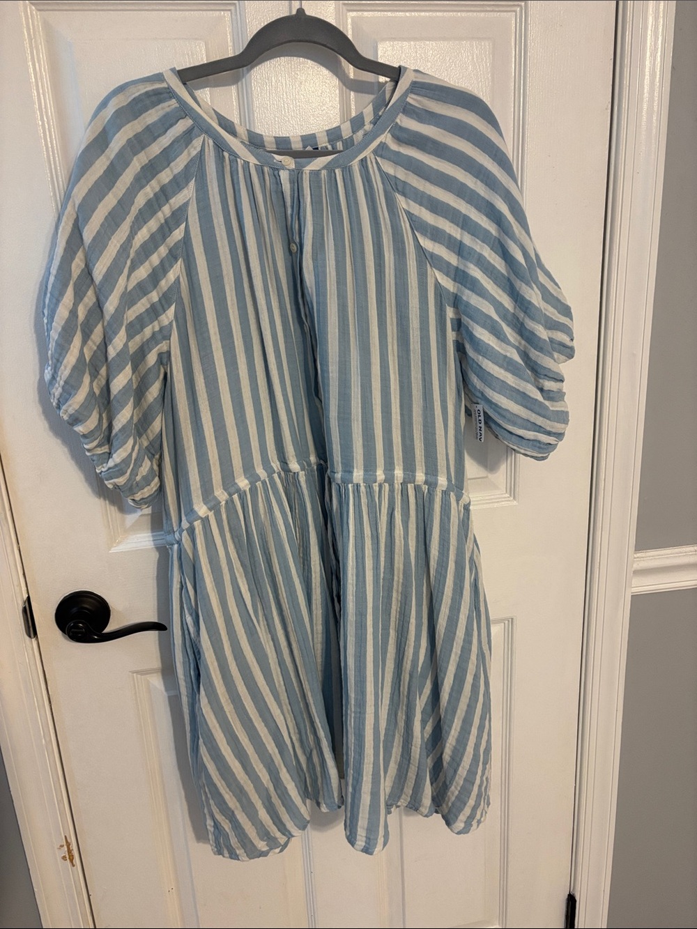 Old Navy Blue and White Striped Dress (A26)